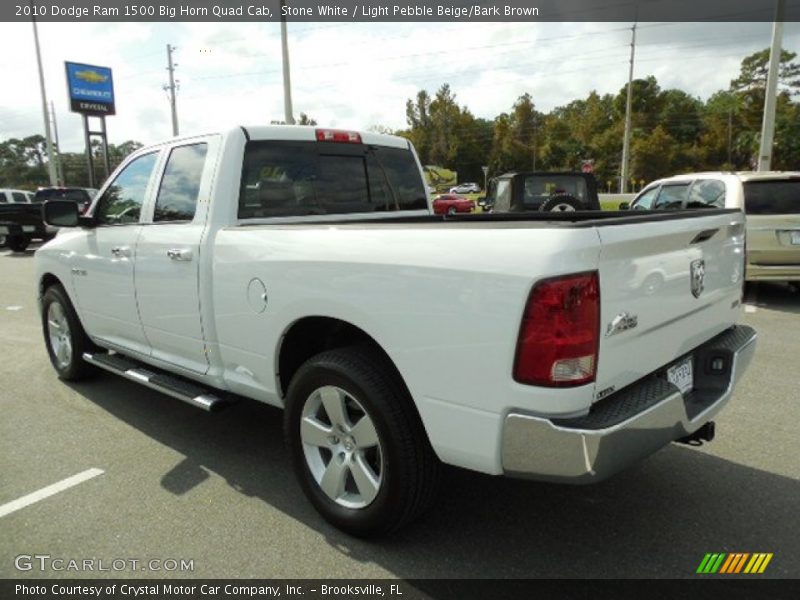 Stone White / Light Pebble Beige/Bark Brown 2010 Dodge Ram 1500 Big Horn Quad Cab