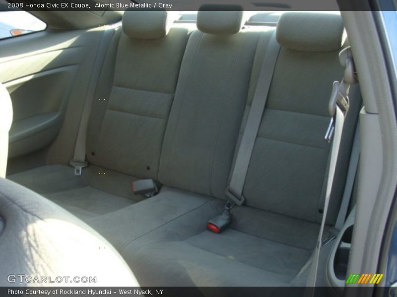 Atomic Blue Metallic / Gray 2008 Honda Civic EX Coupe