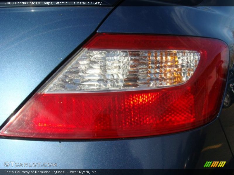 Atomic Blue Metallic / Gray 2008 Honda Civic EX Coupe