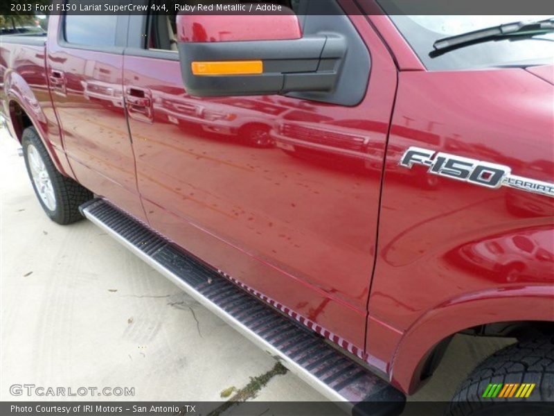 Ruby Red Metallic / Adobe 2013 Ford F150 Lariat SuperCrew 4x4