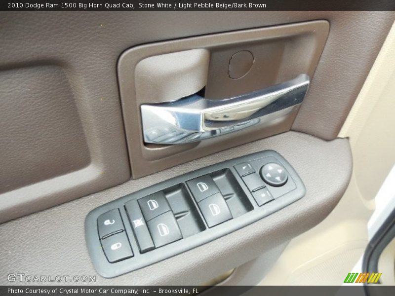 Stone White / Light Pebble Beige/Bark Brown 2010 Dodge Ram 1500 Big Horn Quad Cab