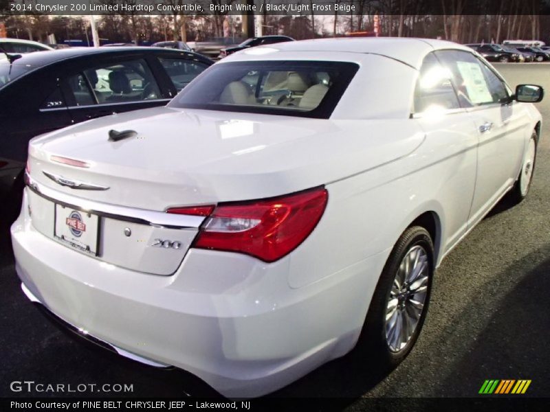 Bright White / Black/Light Frost Beige 2014 Chrysler 200 Limited Hardtop Convertible