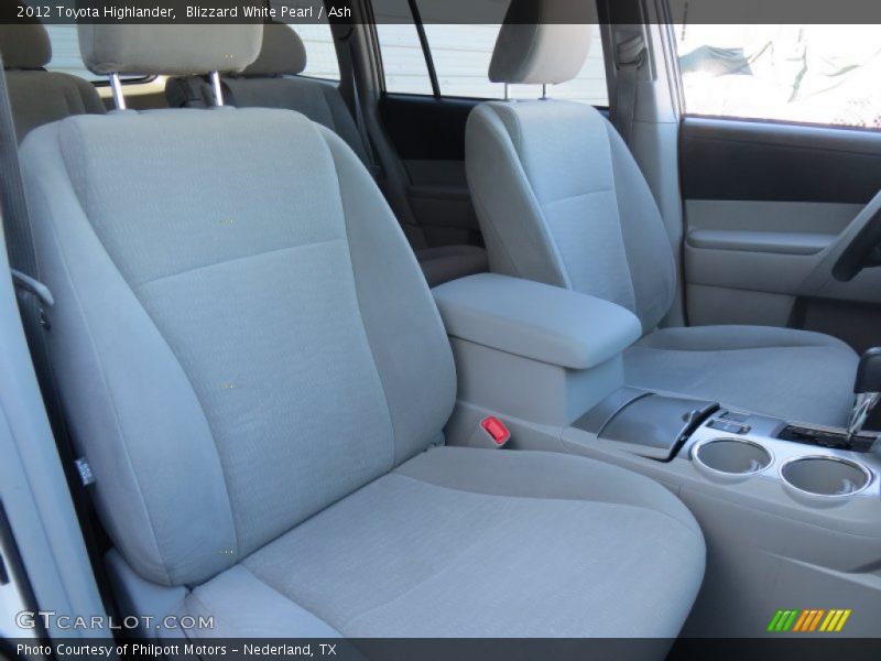 Blizzard White Pearl / Ash 2012 Toyota Highlander