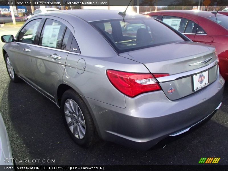 Billet Silver Metallic / Black 2014 Chrysler 200 Limited Sedan