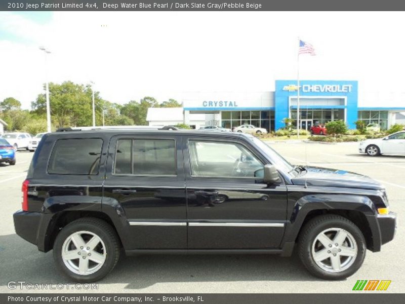 Deep Water Blue Pearl / Dark Slate Gray/Pebble Beige 2010 Jeep Patriot Limited 4x4