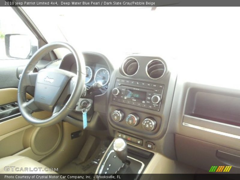 Deep Water Blue Pearl / Dark Slate Gray/Pebble Beige 2010 Jeep Patriot Limited 4x4