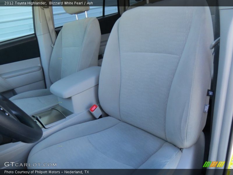 Blizzard White Pearl / Ash 2012 Toyota Highlander
