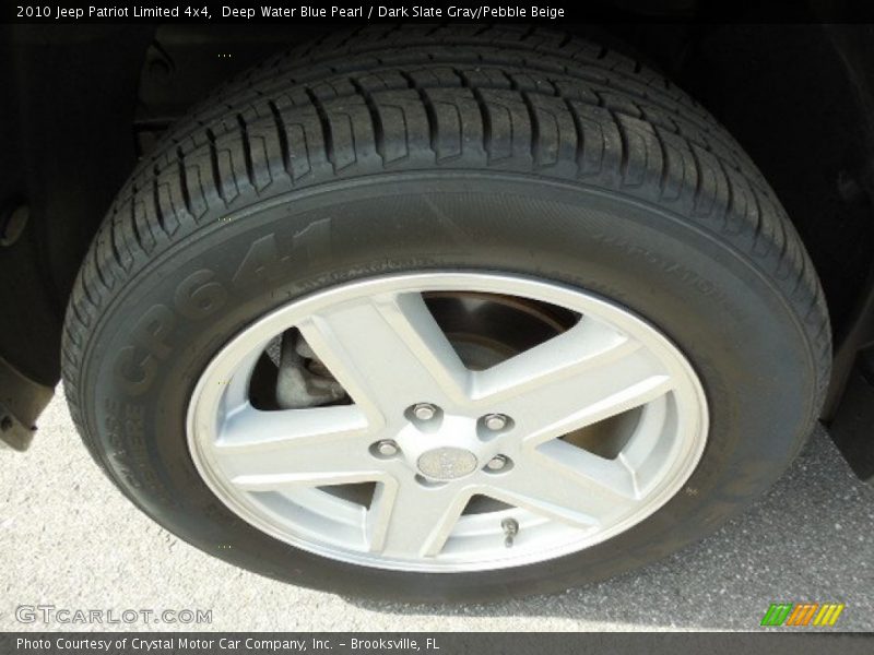 Deep Water Blue Pearl / Dark Slate Gray/Pebble Beige 2010 Jeep Patriot Limited 4x4