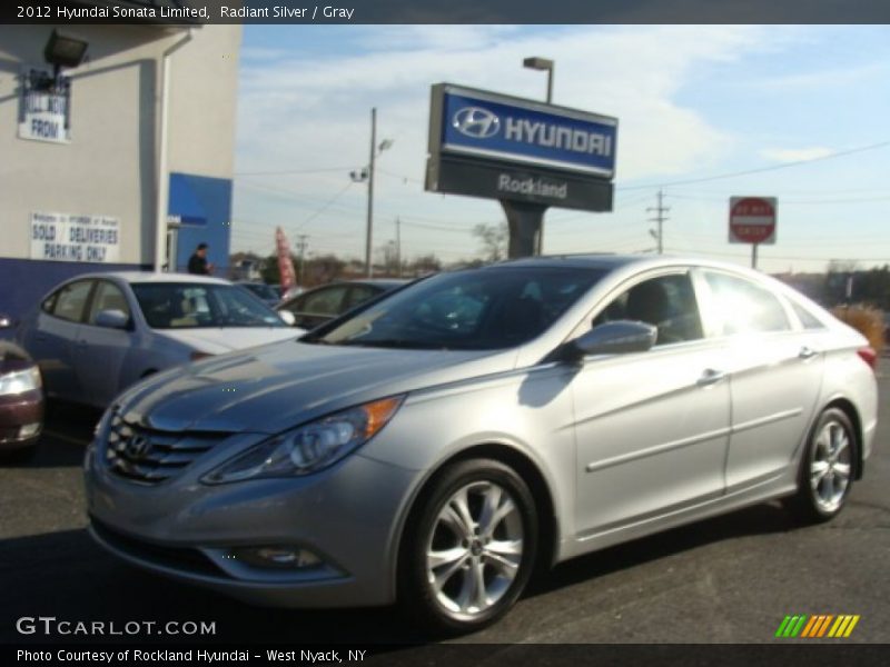 Radiant Silver / Gray 2012 Hyundai Sonata Limited