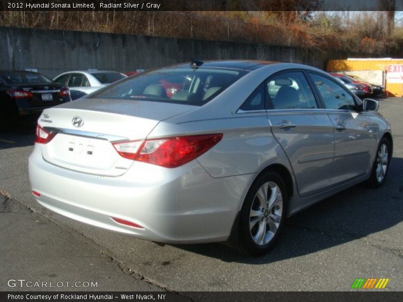 Radiant Silver / Gray 2012 Hyundai Sonata Limited