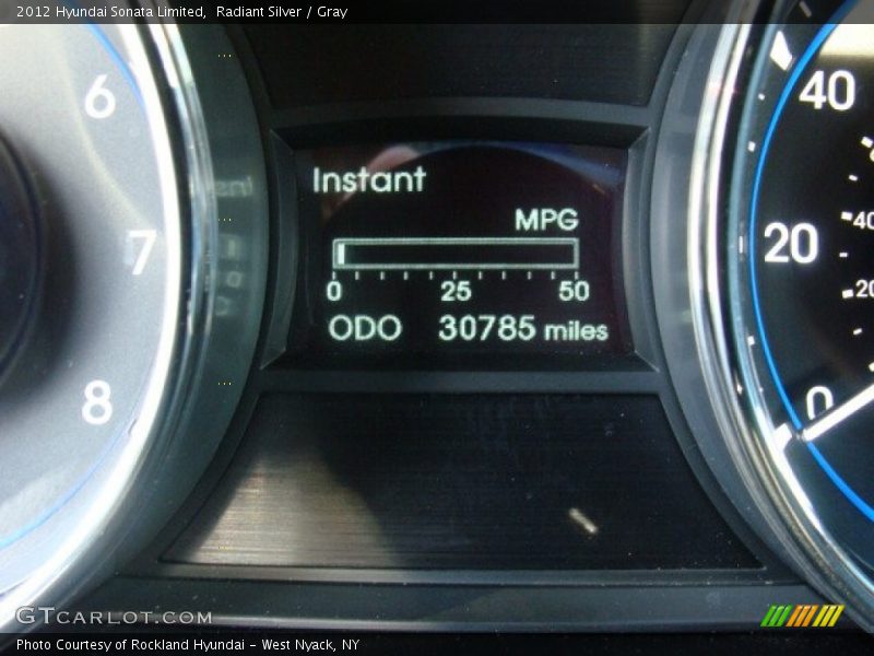 Radiant Silver / Gray 2012 Hyundai Sonata Limited