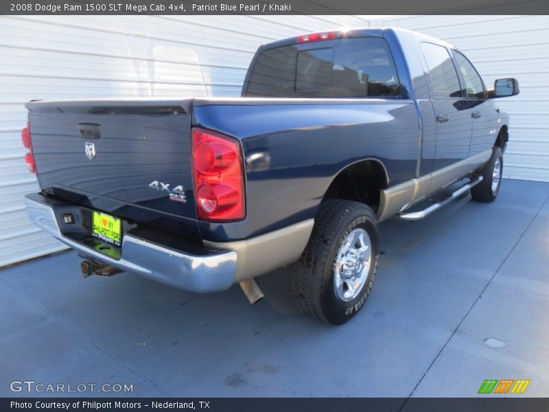 Patriot Blue Pearl / Khaki 2008 Dodge Ram 1500 SLT Mega Cab 4x4