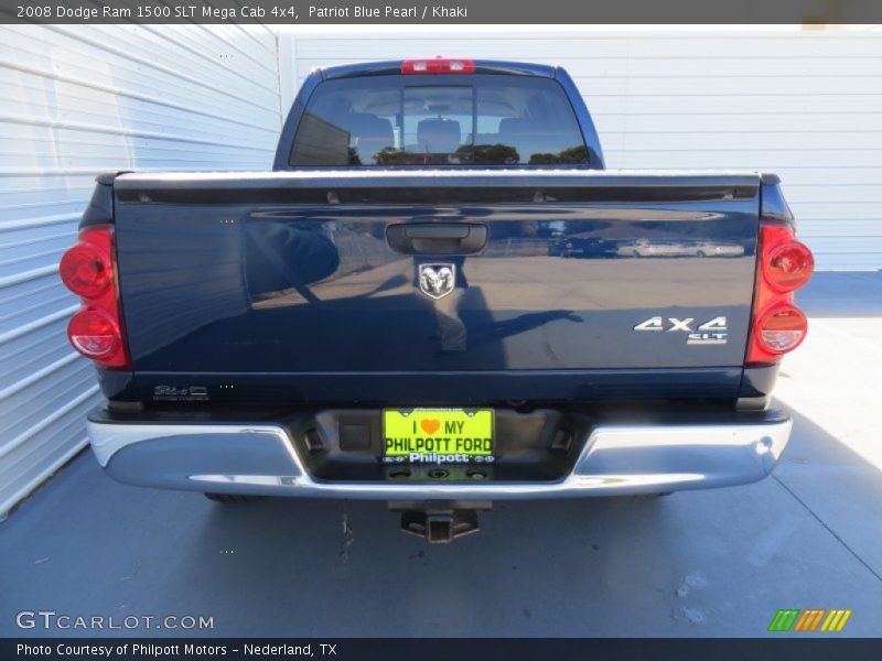 Patriot Blue Pearl / Khaki 2008 Dodge Ram 1500 SLT Mega Cab 4x4