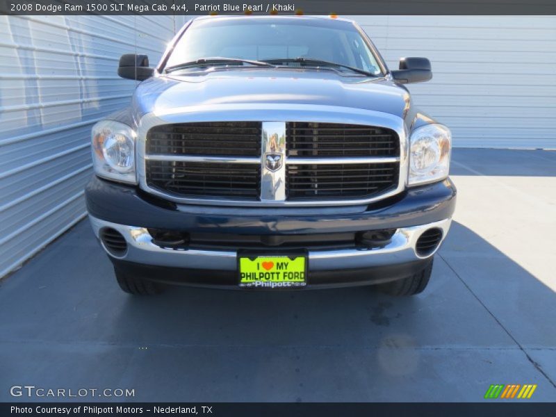 Patriot Blue Pearl / Khaki 2008 Dodge Ram 1500 SLT Mega Cab 4x4
