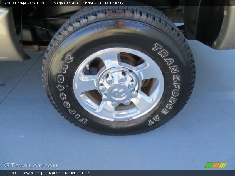 Patriot Blue Pearl / Khaki 2008 Dodge Ram 1500 SLT Mega Cab 4x4