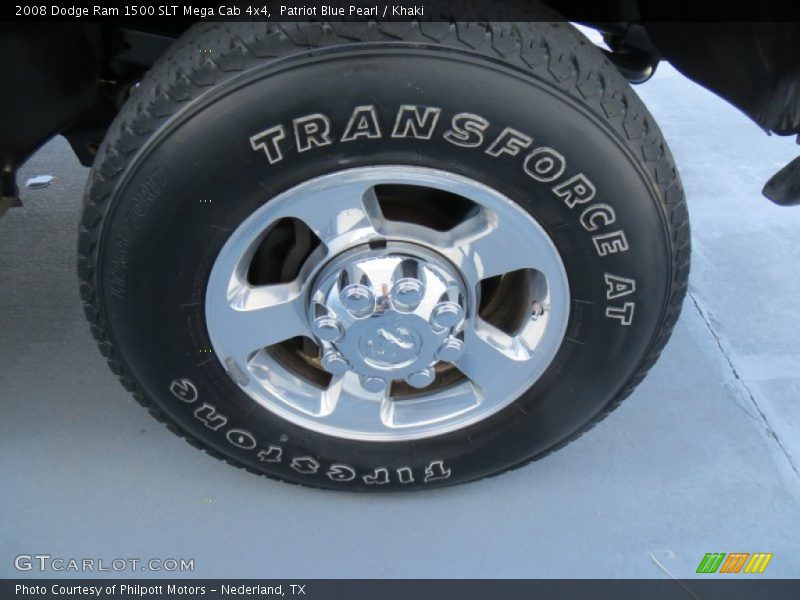 Patriot Blue Pearl / Khaki 2008 Dodge Ram 1500 SLT Mega Cab 4x4