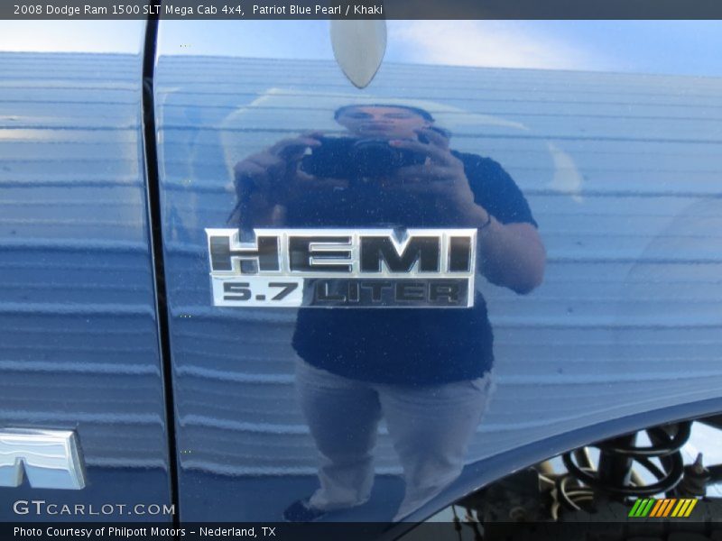 Patriot Blue Pearl / Khaki 2008 Dodge Ram 1500 SLT Mega Cab 4x4
