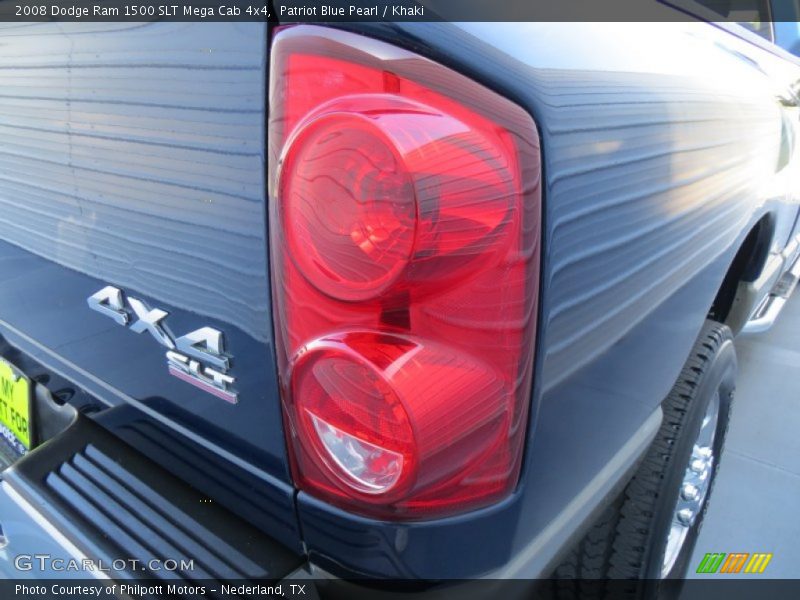 Patriot Blue Pearl / Khaki 2008 Dodge Ram 1500 SLT Mega Cab 4x4