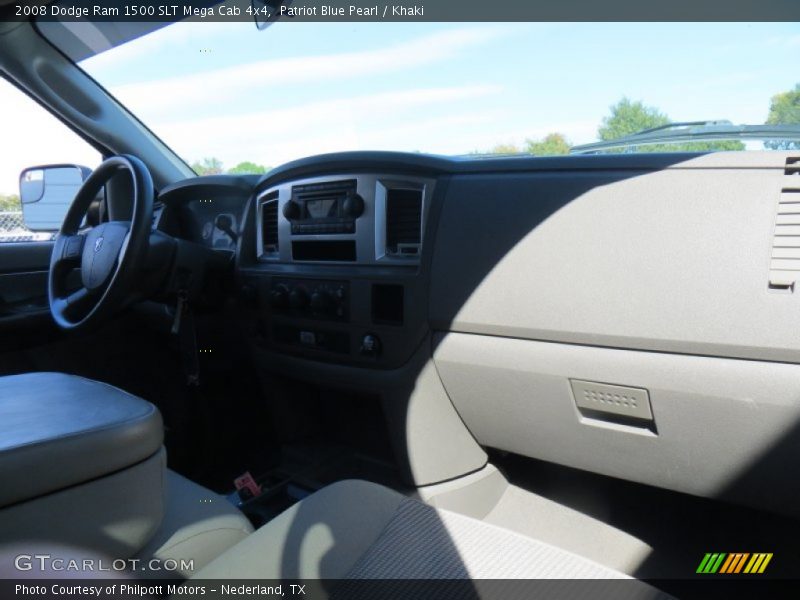 Patriot Blue Pearl / Khaki 2008 Dodge Ram 1500 SLT Mega Cab 4x4