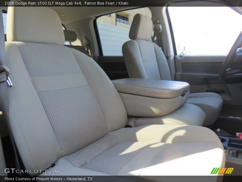 Patriot Blue Pearl / Khaki 2008 Dodge Ram 1500 SLT Mega Cab 4x4