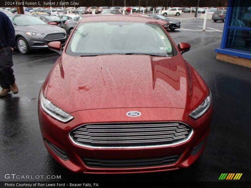 Sunset / Earth Gray 2014 Ford Fusion S