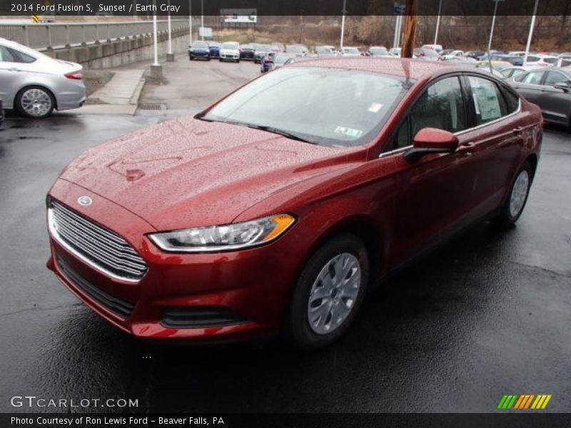 Sunset / Earth Gray 2014 Ford Fusion S