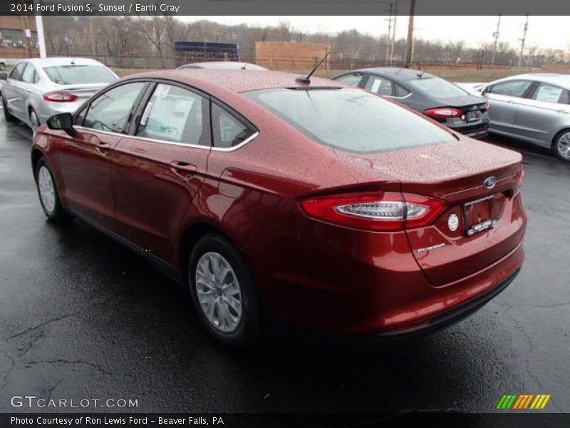 Sunset / Earth Gray 2014 Ford Fusion S
