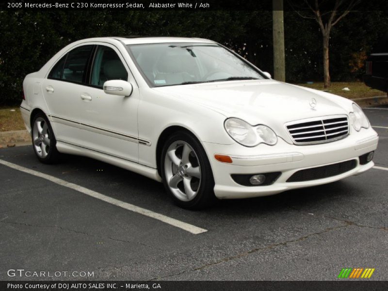 Alabaster White / Ash 2005 Mercedes-Benz C 230 Kompressor Sedan