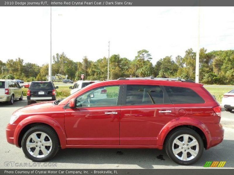 Inferno Red Crystal Pearl Coat / Dark Slate Gray 2010 Dodge Journey R/T