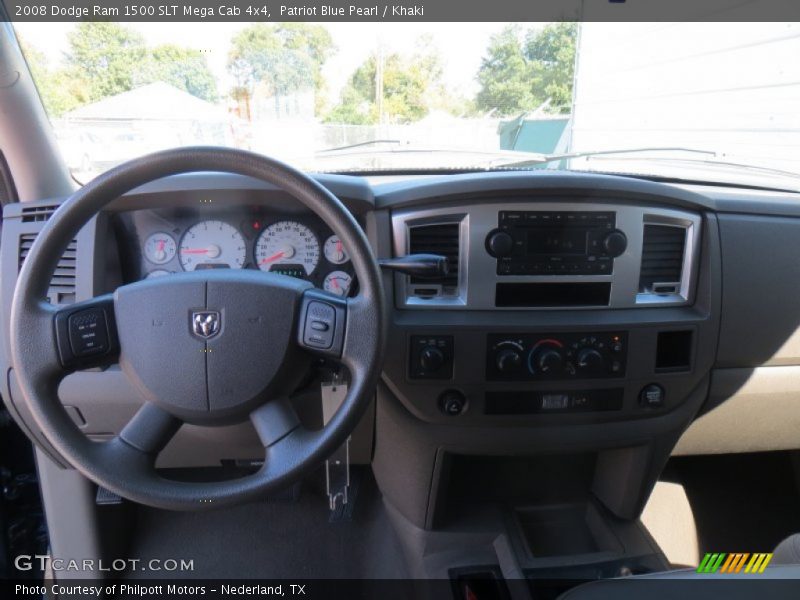 Patriot Blue Pearl / Khaki 2008 Dodge Ram 1500 SLT Mega Cab 4x4