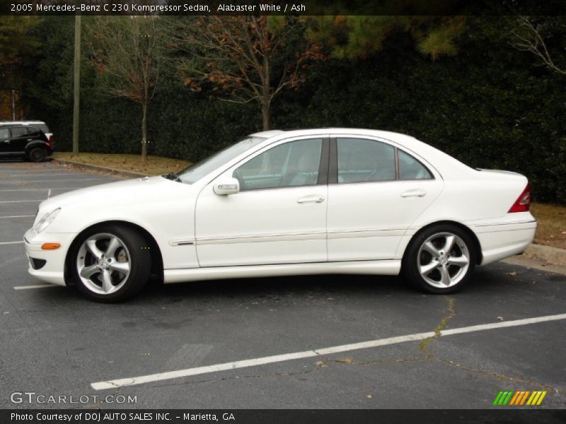 Alabaster White / Ash 2005 Mercedes-Benz C 230 Kompressor Sedan
