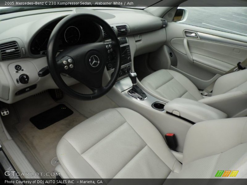 Alabaster White / Ash 2005 Mercedes-Benz C 230 Kompressor Sedan