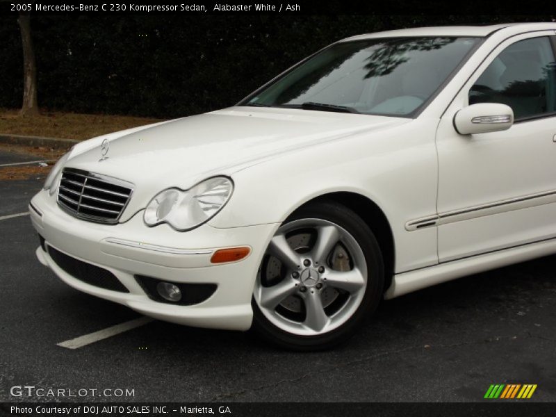 Alabaster White / Ash 2005 Mercedes-Benz C 230 Kompressor Sedan