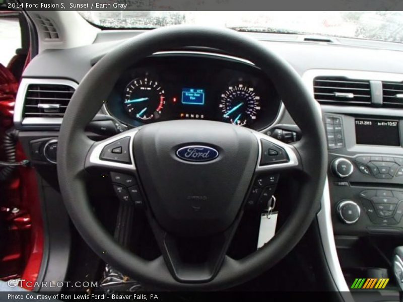 Sunset / Earth Gray 2014 Ford Fusion S