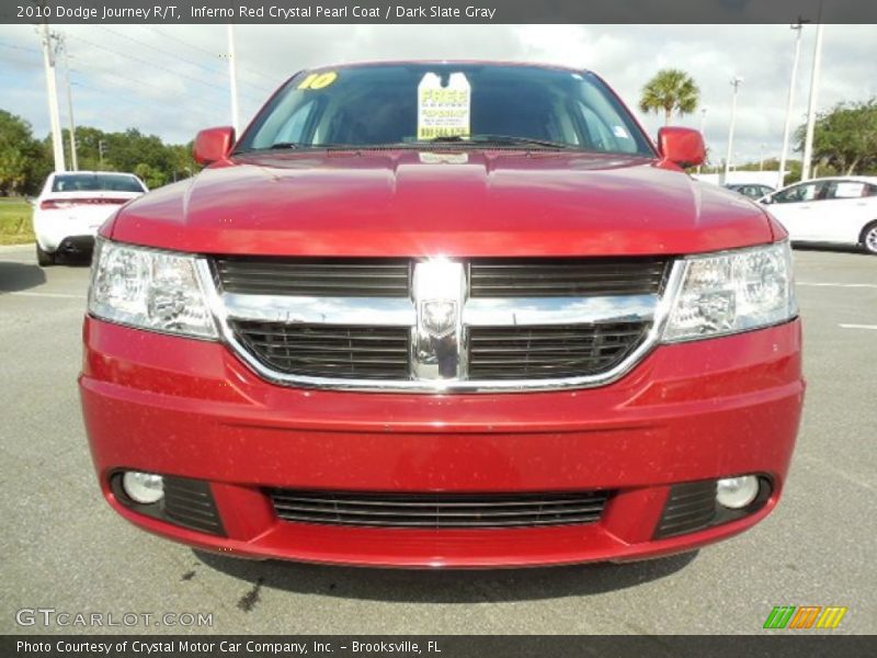 Inferno Red Crystal Pearl Coat / Dark Slate Gray 2010 Dodge Journey R/T