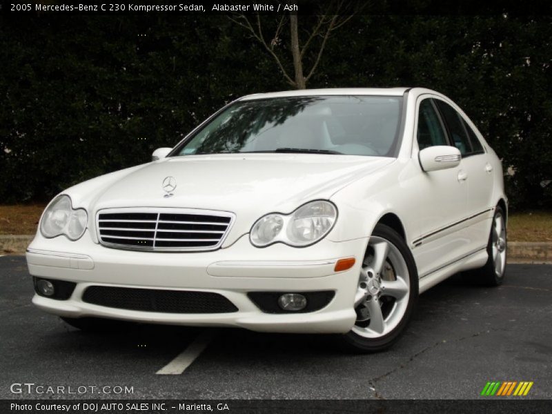 Alabaster White / Ash 2005 Mercedes-Benz C 230 Kompressor Sedan