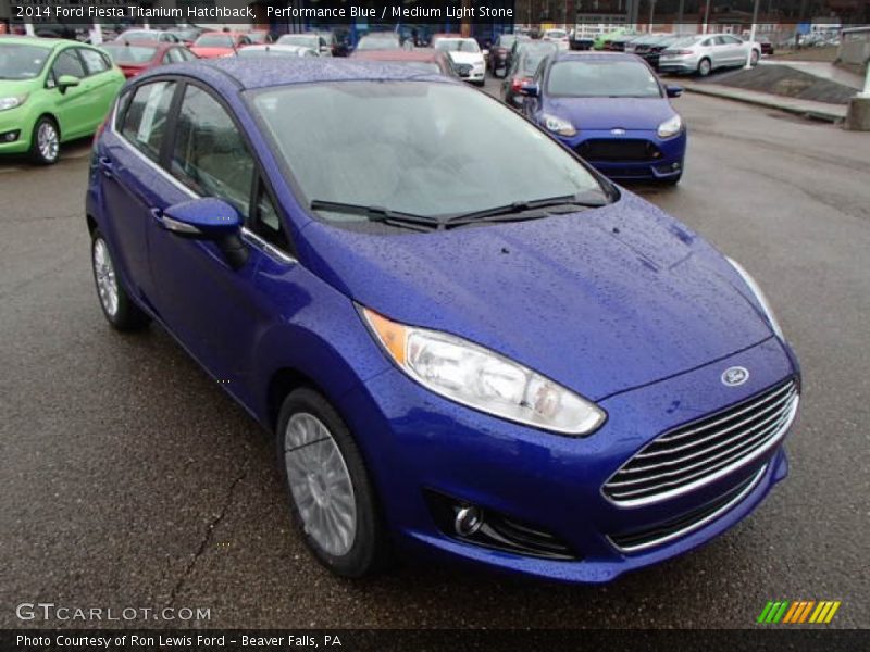 Front 3/4 View of 2014 Fiesta Titanium Hatchback