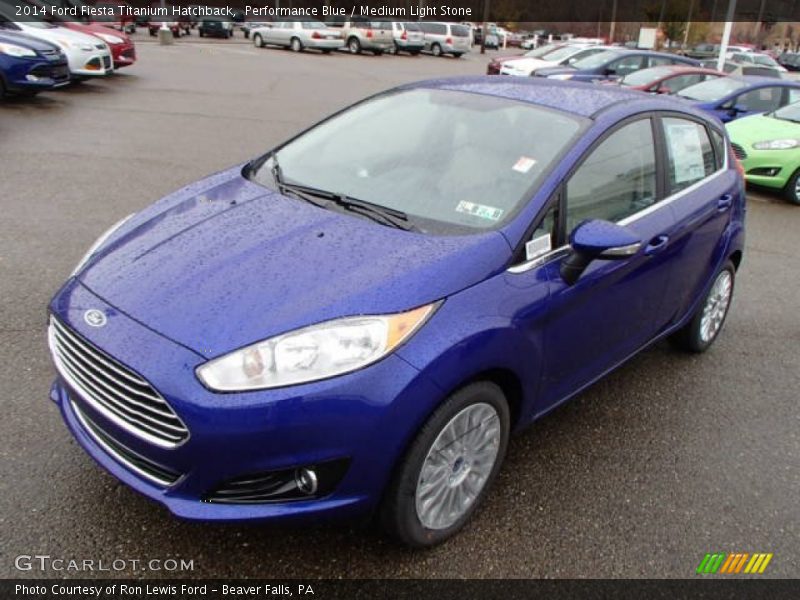 Front 3/4 View of 2014 Fiesta Titanium Hatchback