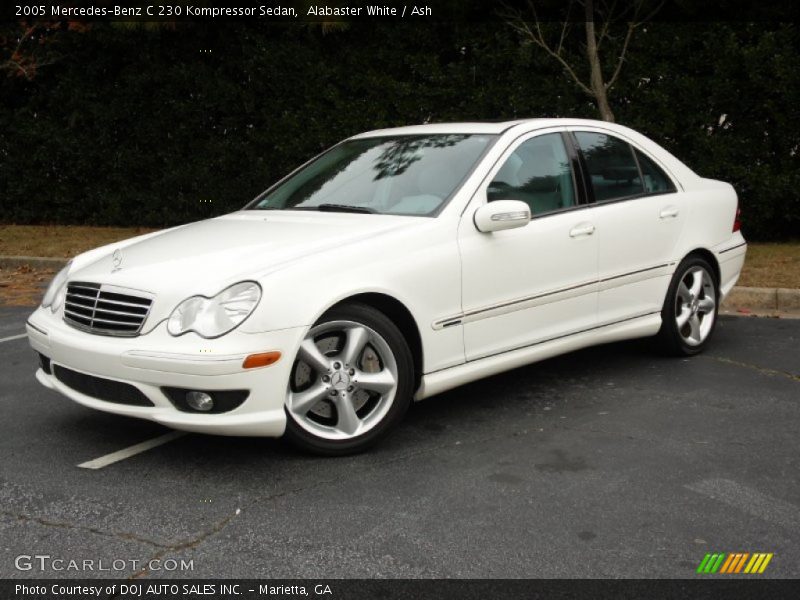 Alabaster White / Ash 2005 Mercedes-Benz C 230 Kompressor Sedan