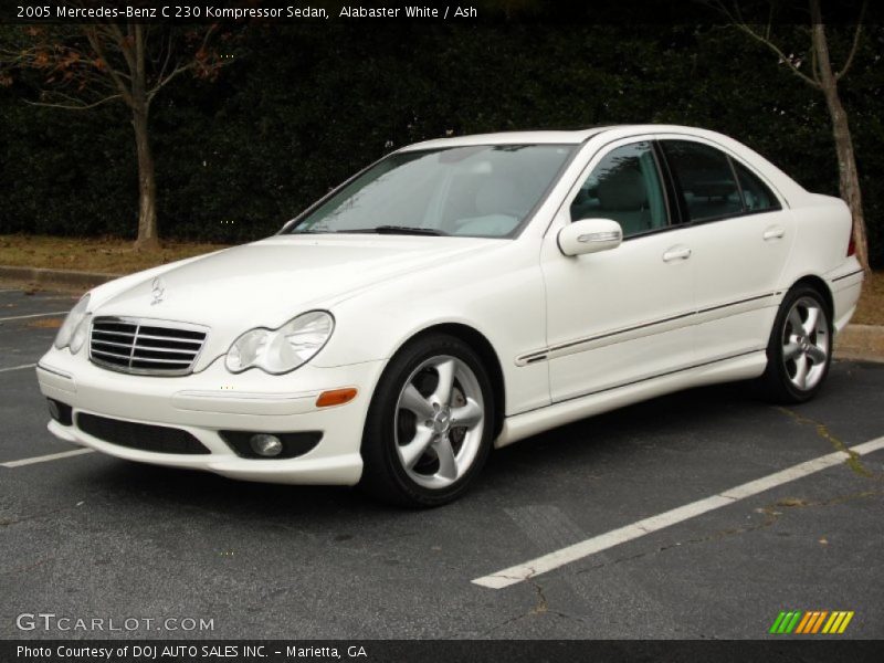 Alabaster White / Ash 2005 Mercedes-Benz C 230 Kompressor Sedan