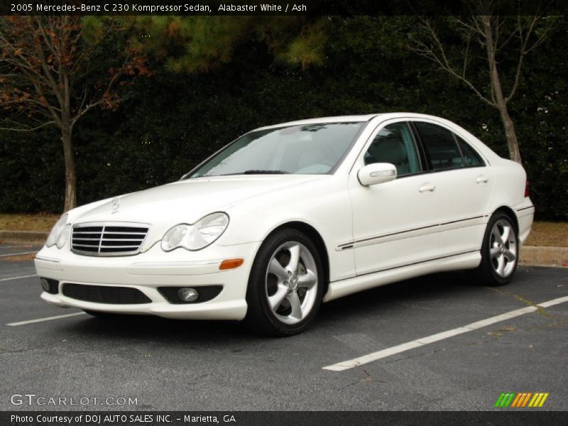 Alabaster White / Ash 2005 Mercedes-Benz C 230 Kompressor Sedan