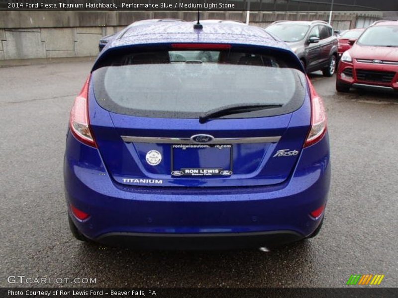 Performance Blue / Medium Light Stone 2014 Ford Fiesta Titanium Hatchback