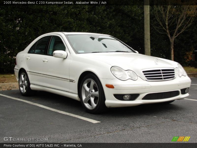 Alabaster White / Ash 2005 Mercedes-Benz C 230 Kompressor Sedan