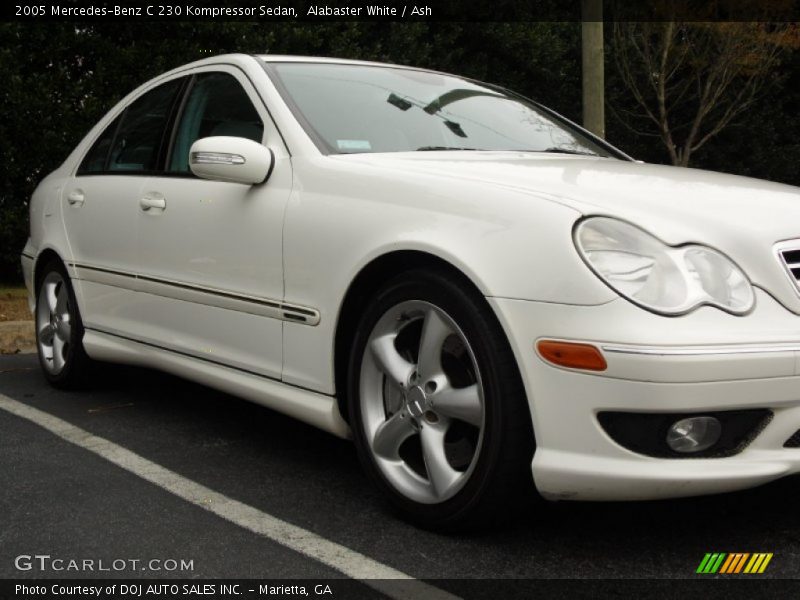Alabaster White / Ash 2005 Mercedes-Benz C 230 Kompressor Sedan