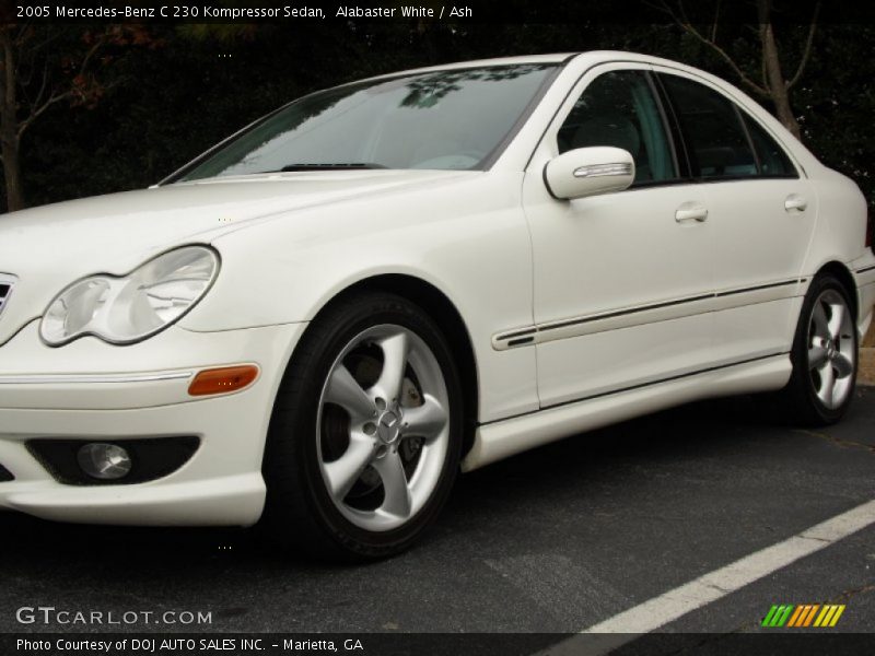 Alabaster White / Ash 2005 Mercedes-Benz C 230 Kompressor Sedan