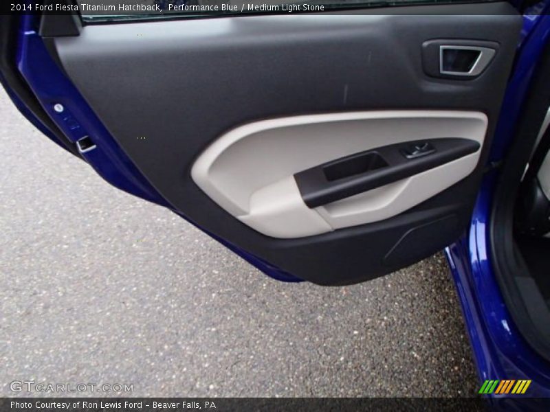 Performance Blue / Medium Light Stone 2014 Ford Fiesta Titanium Hatchback