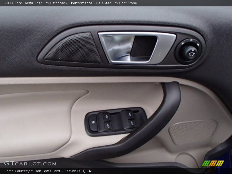 Performance Blue / Medium Light Stone 2014 Ford Fiesta Titanium Hatchback