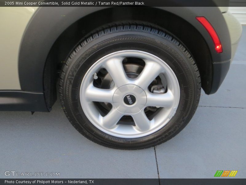 Solid Gold Metallic / Tartan Red/Panther Black 2005 Mini Cooper Convertible