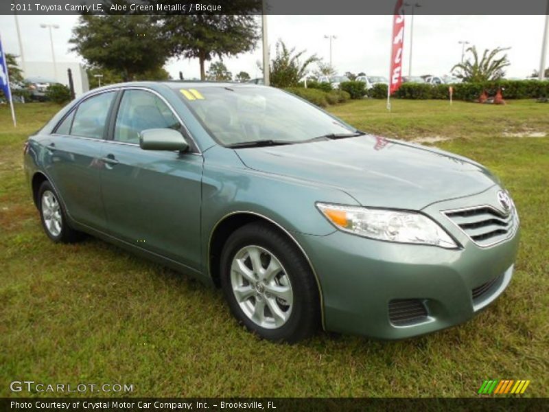 Aloe Green Metallic / Bisque 2011 Toyota Camry LE