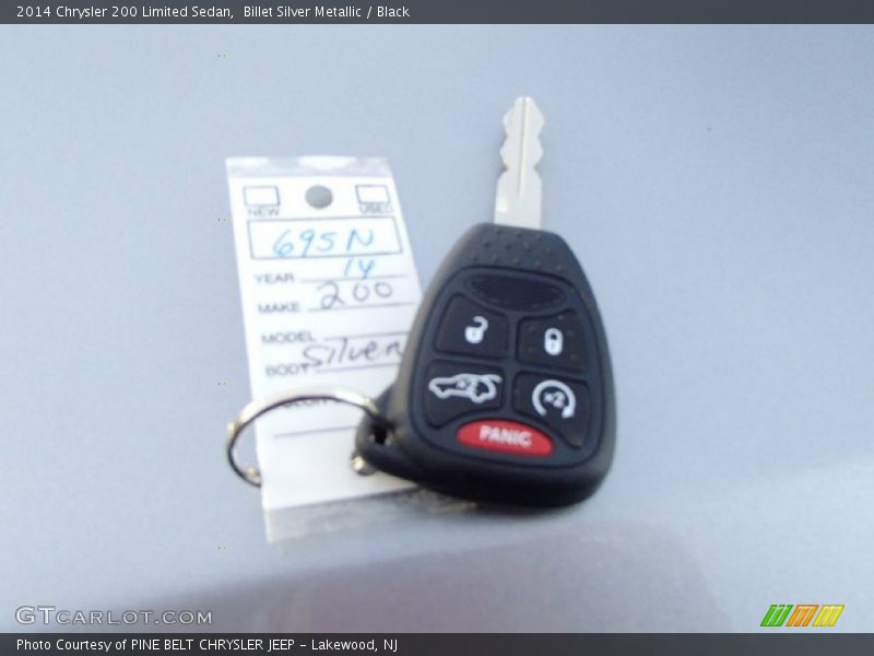 Billet Silver Metallic / Black 2014 Chrysler 200 Limited Sedan